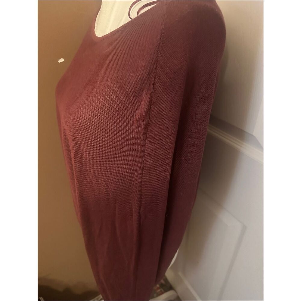 Hyfve Lightweight Burgundy Boatneck Sweater - Picture 5 of 10
